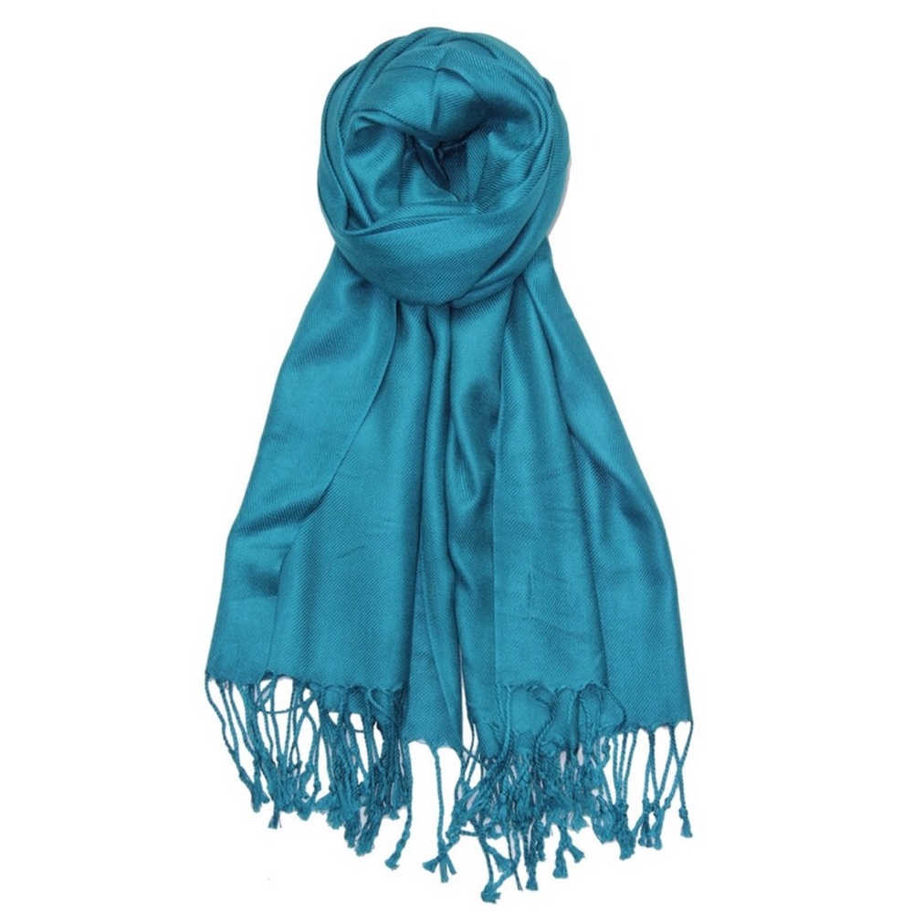 NWT BIJOUX TERNER TEAL PASHMINA STYLE SCARF WRAP